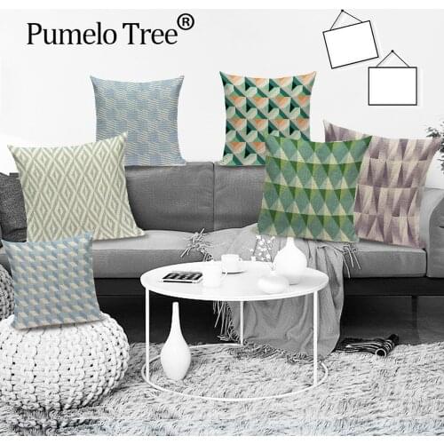 Bohemian Scania Cushion Covers Geometric Colorful Pillowcases on The Pillows Lattice Line Decorative Sofa Cushions Cover Cojines