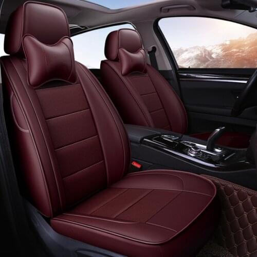 Cowhide custom car seat cover Leather For Skoda Octavia Superb Yeti Luxury Leatherette Citroen Aircross C4 accessories styling