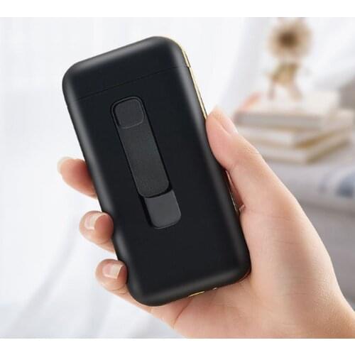 USB lighter cigarette case for 20PCS 100mm long 5mm diameter cigarettes pack