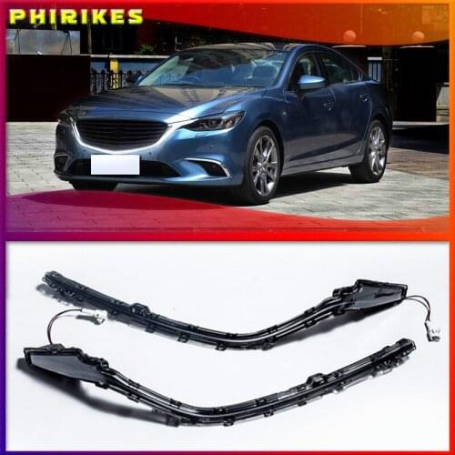 For Mazda 6 Atenza 2016 2017 2018 Grille DRL Outline LED Width Light DRL Signal Light Fog Lamp Daytime Running light