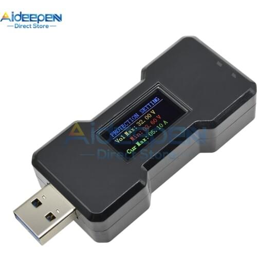 FNB18 USB Tester LCD Digital DC Voltmeter amperimetro Current Voltage Meter Volt Ammeter Detector Power Bank Charger Indicator