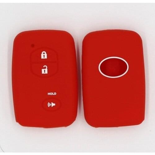KAPU Silicone Key Case Cover For Toyota Avensis Camry Corolla Prado Rav4 Kluger Yaris Keyless Fob Shell Skin Holder Protector