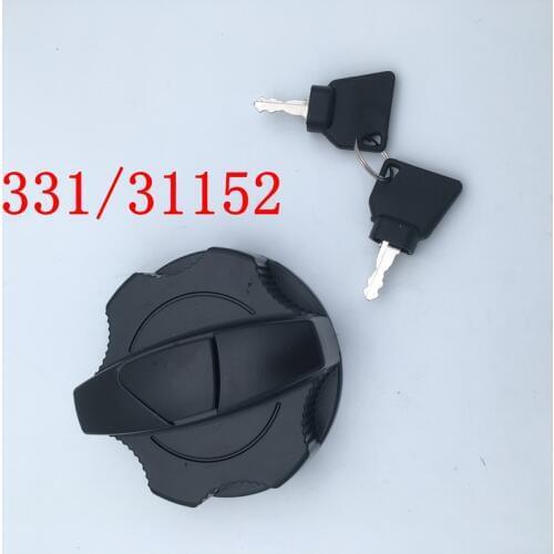 For JCB Excavator Fuel Diesel Tank CAP Cover With 2 Key 331-31152 3313352 3CX JS130 JS160 JS220 JS145 JS460 JS210JS18 Excavato