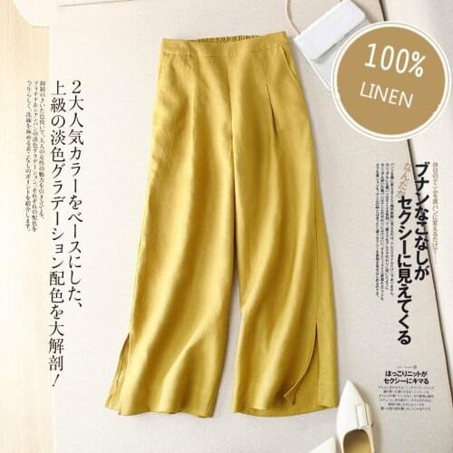 Женские льняные брюки Luyaoskyen China At AliExpress