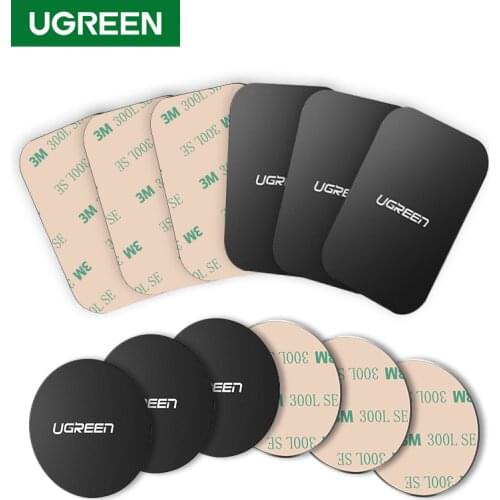Ugreen Car Phone Holder Metal Plate Disk For Magnetic Car Phone Holder iRon Sheet For Magnet Mobile Phone Holder Car Stand Mount