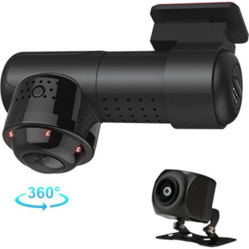 Mini wifi car dvr 360° panoramic car dash camera DVR video recorder FULL HD 4K 2160P 24H parking monitor Infrared night vision
