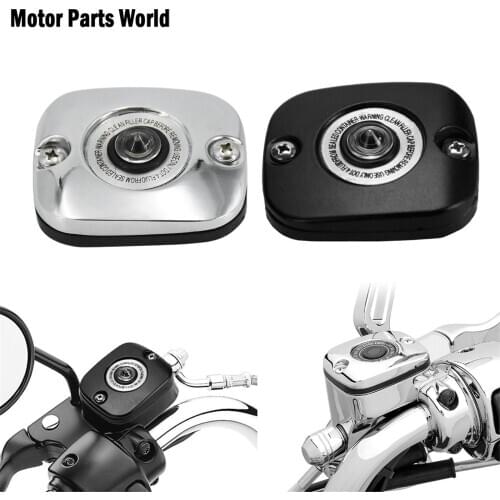 Motorcycle Front Brake Master Cylinder Cover For Harley Sportster XL Dyna Touring Street Road Glide FLHX Softail Breakout FXSB