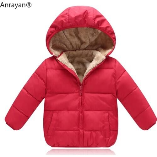New Children Outerwear Coat Winter Boys Girls Leisure Sport Jackets Infant Warm Baby Parkas Thicken Kids Hooded Clothes Downcoat