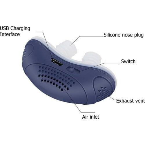 New Electric Anti Snoring Electronic Device Sleep Apnea Stop Snore Aid Stopper For Sleeping Health Care Device