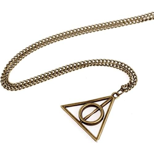 New Arrival Vintage Triangle Shape Bronze Hot Sale Hot Necklace Colar Masculino