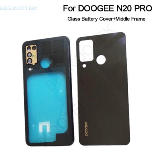New Original For DOOGEE N20 Pro Phone Glass Battery Cover Middle Frame Back Cover Accessories For Doogee N20 Pro 6.3" Smartphone