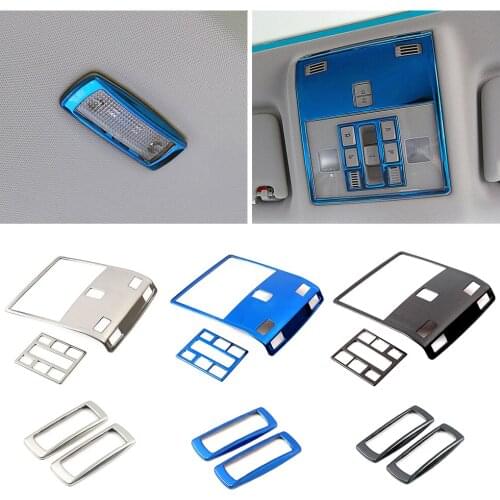 For Skoda Karoq 2017-2021 Front Rear Reading Light Lamp Cover Molding Trim Auto Accessories Stainless Steel Decoration Sticker