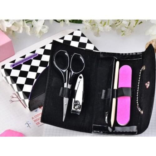 Birthday Party gift Black bag repair capacity manicure set Continental Creative Wedding Favor 100sets SN1749