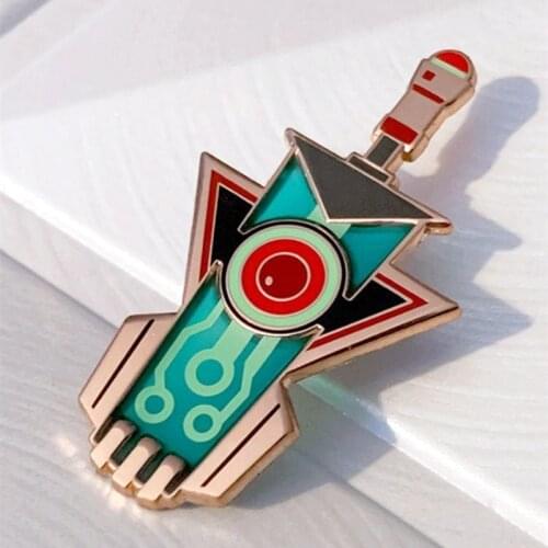 Stain Glass Transistor Game Enamel Brooch Pin Backpack Hat Bag Collar Lapel Pins Badges Women Mens Fashion Jewelry Accessories