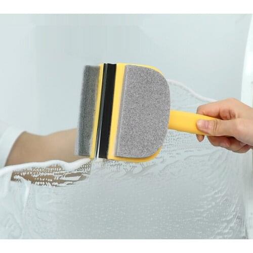 Free Removal Wipe Screen Brush Two-In-One Plastic Glass Scraper Home Window Scraping Sand Net Dusting Window Cleaning Brush