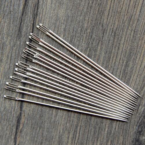 25pcs/Bag Hardness Steel Sewing Needle Stainless Steel Cross Stitch Embroidery Sewing Clothes Needles Hand Household Tools G