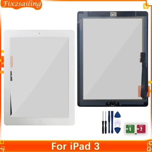 Glass Touch For iPad 3 A1430 A1416 A1403 Outer LCD Touch Screen Digitizer Front Glass Panel Replacement 100% Tested