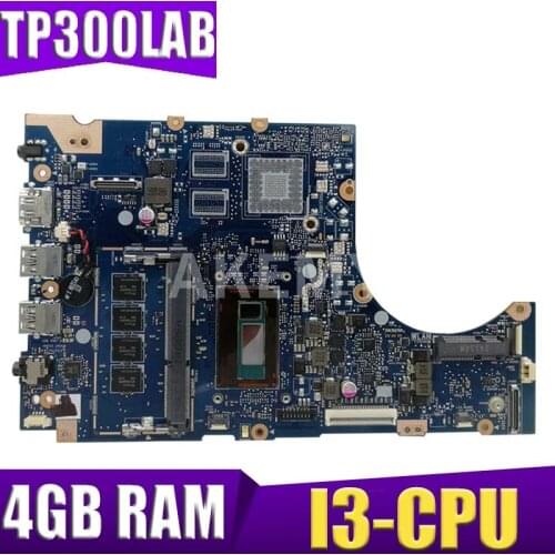 TP300LA original mainboard for ASUS TP300LA TP300LD with 4GB-RAM I3-CPU Laptop motherboard