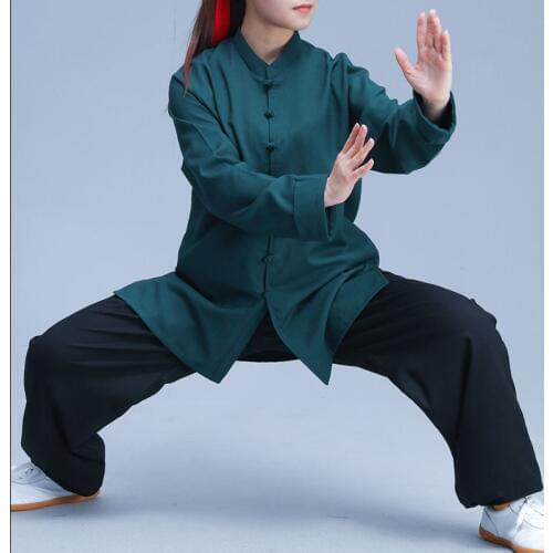 Unisex top quality tai chi taijiquan clothing martial arts wushu training uniforms qigong kung fu suits