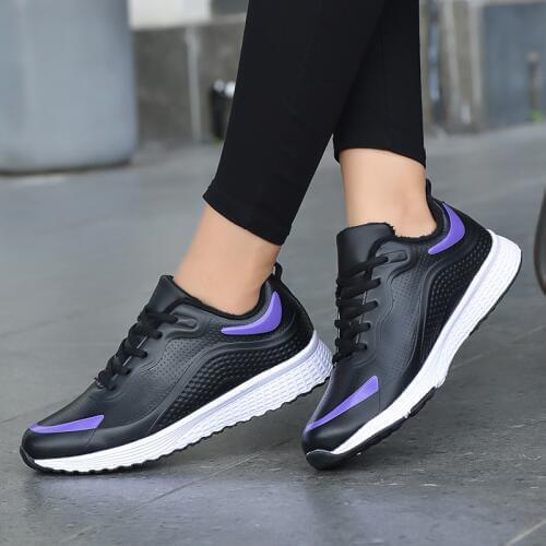 Tenis Feminino Zapatos Mujer 2019 Autumn Winter Women Tennis Shoes Outdoor Plush Warm Jogging Flat Sport Sheos Female Sneakers 1