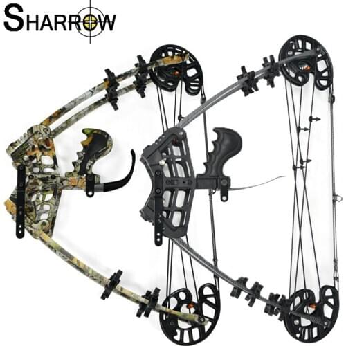 1pc 45lbs Archery Compound Steel Ball Bow Triangle Bow Hunting IBO Speed 350FPS Left And Right Hand Outdoor Shooting Accessories