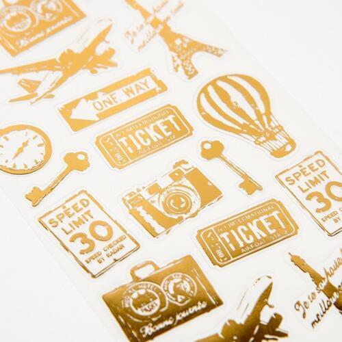 1 Pc Retro PVC Transparent Stickers Travelers Notebook Diary Sticker Planner Accessories Handmade Sticker Office School Supplies