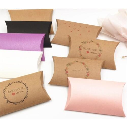 12 pcs Multiple styles Beautifully Wrapped Pillow Small Gift Package Christmas New Year Birthday Party Hand Held Candy Boxes