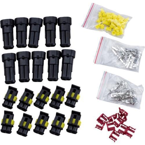 2 pin Way AMP Super seal Waterproof Electrical Wire Connector Plug for car waterproof connector