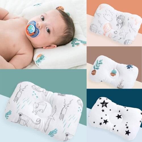 23*30CM Baby Nursing Pillow Infant Newborn Sleep Support Concave Cartoon Pillow Printed Shaping Cushion Prevent Flat Head