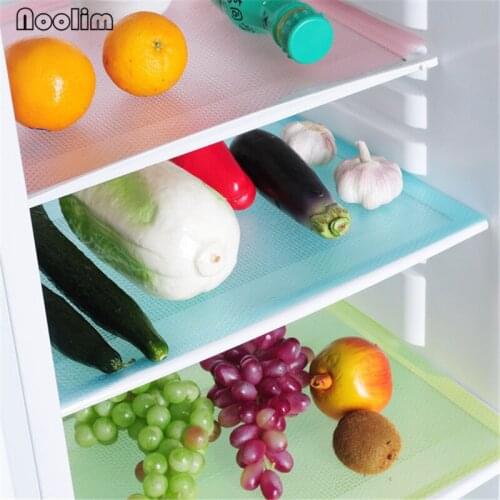 4Pcs/Lot EVA Drawer Cabinets Pads Antifouling Refrigerator Liners Washable Mildew Mats Can Be Cut Fridge Mats Insulation Coaster