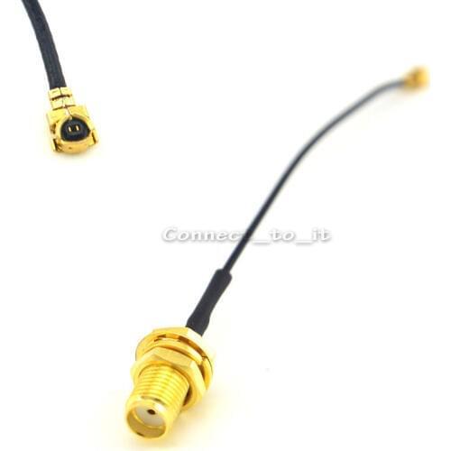 5 Pieces Extension Cord 7cm SMA Jack Bulkhead to Ufl./ipx RF Connector Pigtail Extension Cable 1.13