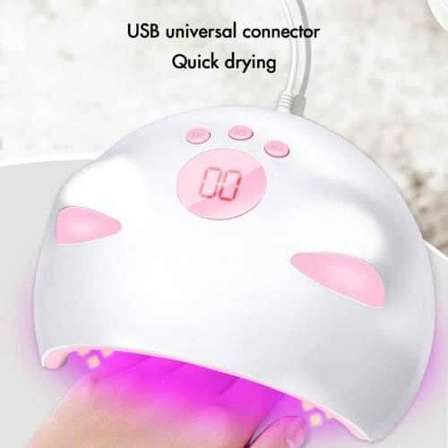 60W LED UV Manicure Nail Polish Dryer Lamp Auto-Sensing Timer Gel Acrylic Curing Machine Light Spa Professional Kit USB Charging