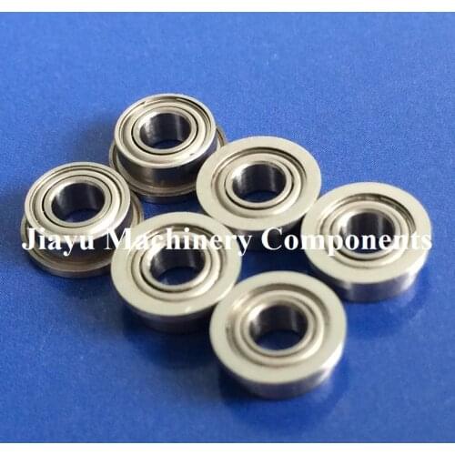 Free Shipping 50 PCS SFR144ZZ Flanged Bearings 1/8 x 1/4 x 7/64 inch Stainless Steel Ball Bearings DDRIF-418ZZ