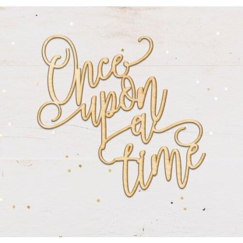 Wooden Once Upon a Time wedding wall decor,party photo booth props, bedroom sign, Name nursery decoration,birthday gift