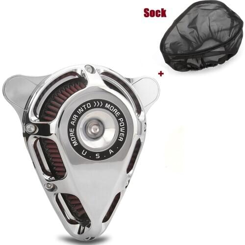 Rain Socker Cover Red Turnable Air Cleaner Intake Filter Fit For harley Dyna 2000-2017 Softail Fatboy 2000-2015