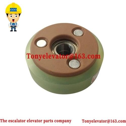 J622000C202 J622000C202J012001 Step Chain Roller Use for Mitsubishi Escalator OD76mm W35mm Bearing 6202Z