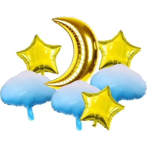 Sweet Moon Star Cloud Balloons Baby Shower Birthday Gender Reveal Party Decoration Home Decor Wedding Supplies