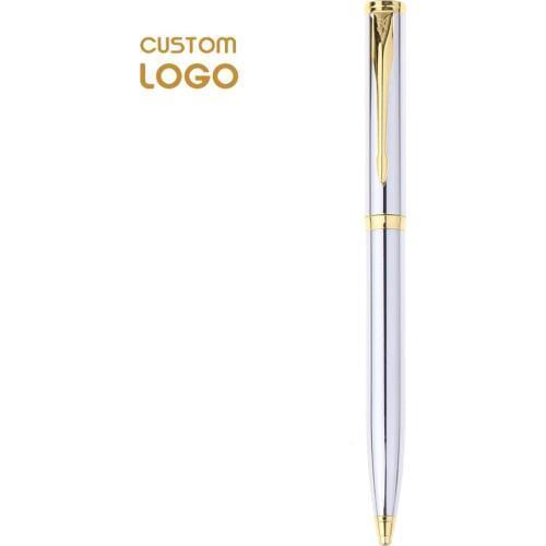 Custom Logo Luxury Gifr Ballpoint Pen Metal Roller Ball Pen for Writing 0.7MM Refill Gift Stationery Office School Supplies