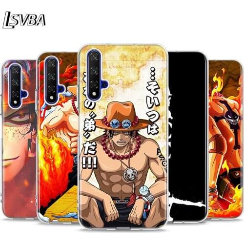 OnePiece Ace Silicone Cover For Honor 20 20S 20E 8 8A Prime 8X MAX 8C 8S 7A 7C 7S Pro Phone Case