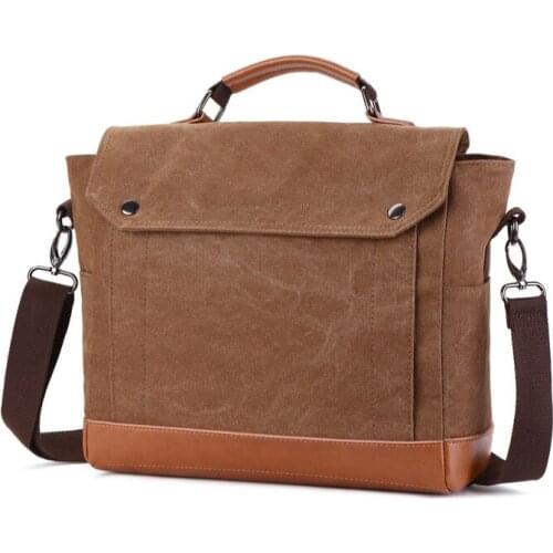 Mens Messenger Bag Canvas Female Shoulder Tote Pack Handbag Large Casual Business Laptop Bags