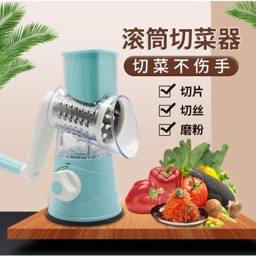 Handheld Slicer Stainless Steel Durable Practical Multifunctional Drum Rotating Vegetable Grater