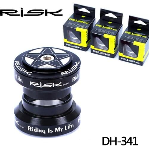 Risk Mountian Road Bike DH-341/DH-341SL 34mm External Cup Headset Aluminium MTb Straigh Tube Head Parts 28.6mm