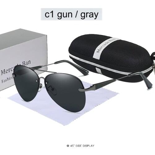 Ladies 2021 mens polarized sunglasses uv400 very light frameless high quality driving sunglasses Oculos De Sol