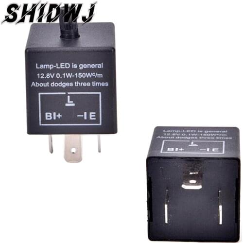 1 Pcs Auto Car Power Goods 12V 3-Pin LED Adjustable Car Flasher Flash Relay For Turn Signal Light CF13