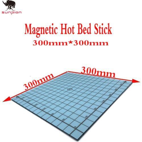 1PCS Magnetic Print Bed sticker tape 3d printer 300mm*300MM Coordinate Printed Hot Bed Surface Sticker BLUE for 3D Printer Parts