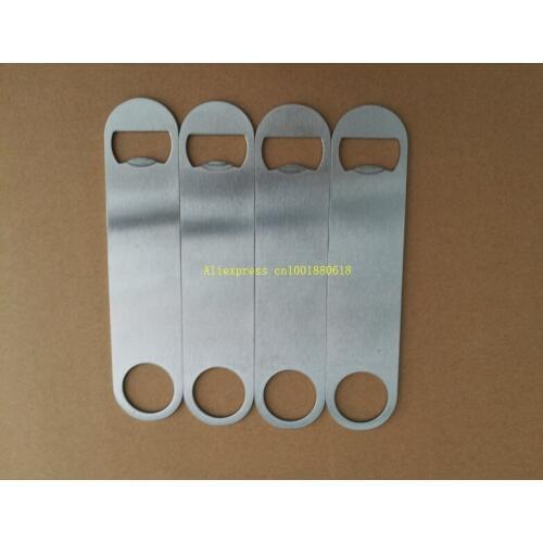 100pcs/lot Fast shipping 18x4cm size Large Flat Stainless Steel Speed BEER Bottle Opener Remover Bar Blade