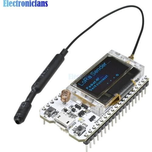 2pcs SX1276 ESP32 0.96 Inch Blue OLED Display Bluetooth WIFI Lora Kit 32 Module IOT Development Board 868MHz 915MHz for Arduino