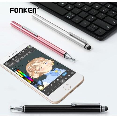 2 In 1 Stylus Pen For Phone Tablet Touch Pen for Drawing Capacitive Smart Pencil Universal Android Mobile Screen Thick Thin Pens