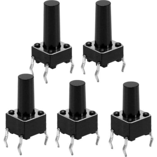 6x6mm Panel PCB Momentary Tactile Tact Mini Push Button Switch DIP 4pin 6*6*4.3MM 5MM 6MM 7MM 8MM - 16MM