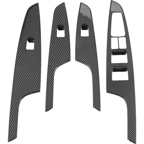 ABS Chrome Door Window Glass Panel Armrest Lift Switch Button Cover Trim for Hyundai Tucson 2015-2019 Car Accessories Car Parts